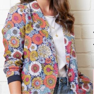 FOIL | Whistle and Flute Linen Floral Blazer | 12